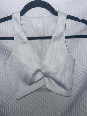 Aerie Real Good Ribbed Twist Front Bralette Tank Top